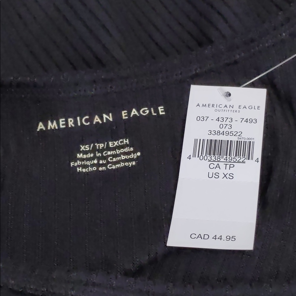 2x👯‍♀️Host Pick⚡️American Eagle Oversized V Neck Tee - Picture 4 of 16